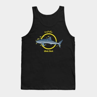 Reefhorse Whale Shark With Pilot Fish Tank Top